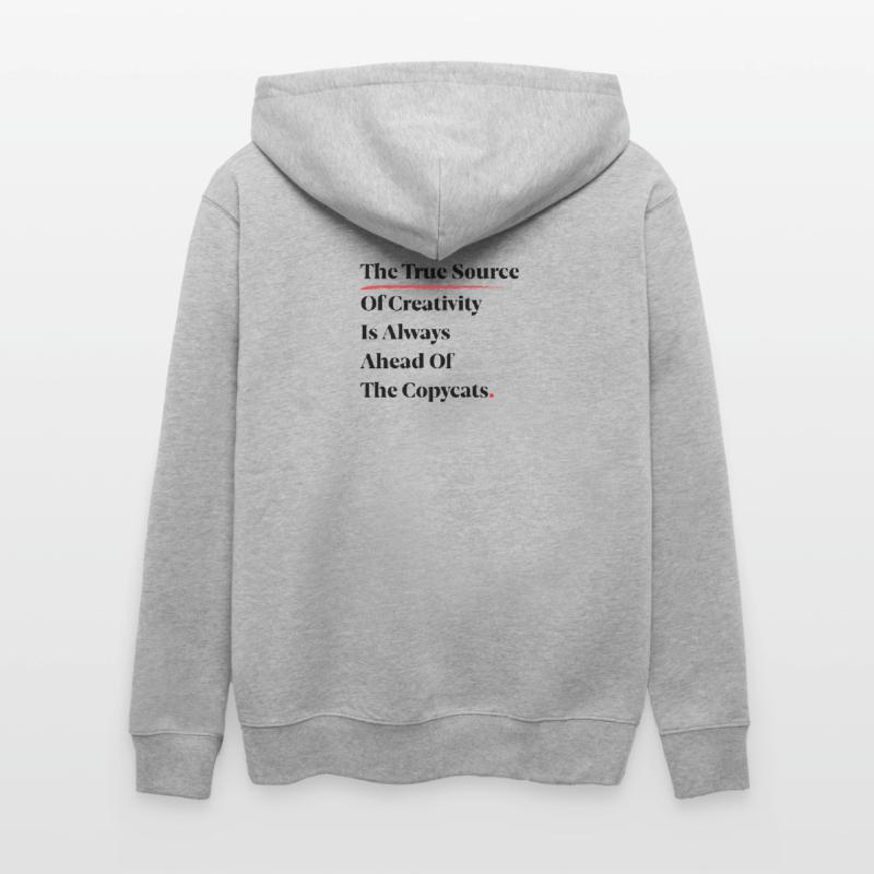 La véritable source de créativité est toujours devant [B] Veste à capuche bio CULTIVATOR Stanley/Stella Unisexe