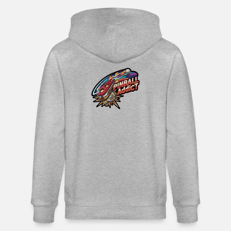 Flipper-Süchtiger Neon-Explosion - Stanley/Stella Unisex Bio-Kapuzenjacke CULTIVATOR  - Grau meliert
