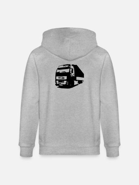 lorry - Stanley/Stella CULTIVATOR Unisex Organic Hooded Jacket - heather grey