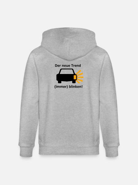 Der neue Trend - (immer) blinken! - Stanley/Stella Unisex Bio-Kapuzenjacke CULTIVATOR - Grau meliert