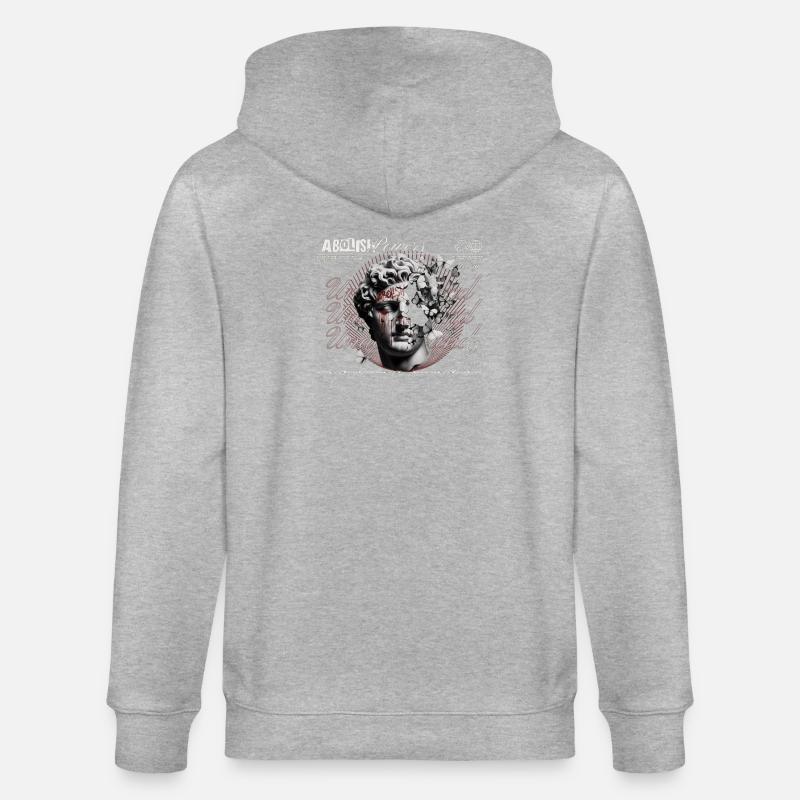 Abolir Power Head Collage - Veste à capuche bio CULTIVATOR Stanley/Stella Unisexe - gris chiné