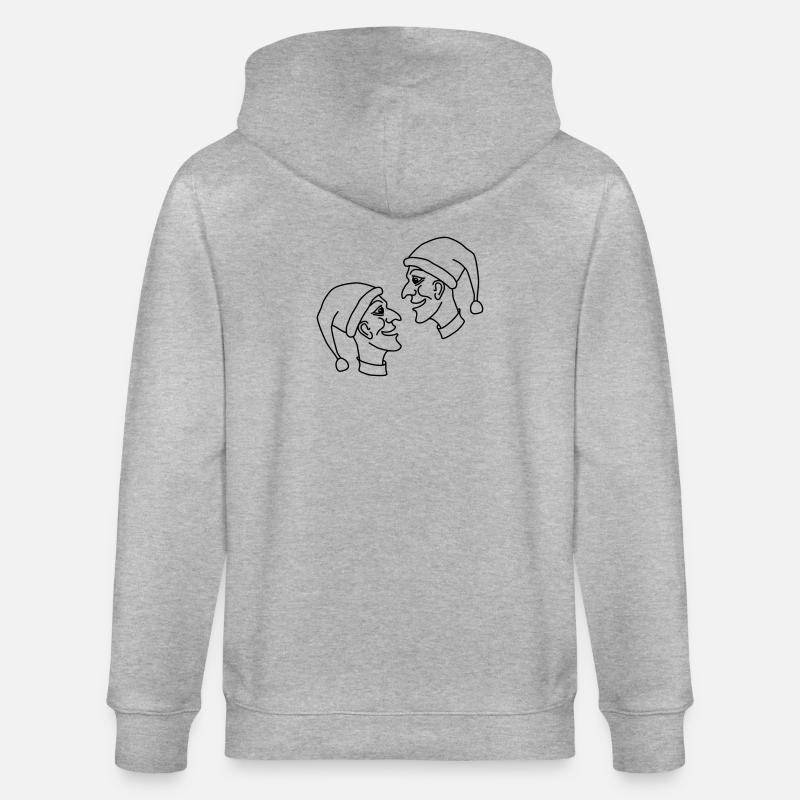 kasperle puppe märchen - Stanley/Stella Unisex Bio-Kapuzenjacke CULTIVATOR  - Grau meliert