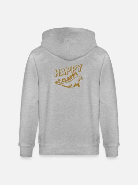 Happy Seal Cartoon Illustration - Stanley/Stella CULTIVATOR  Unisex Organic Hooded Jacket - heather grey