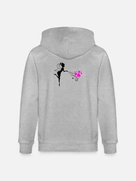 Fairy Elf Spell - Stanley/Stella CULTIVATOR  Unisex Organic Hooded Jacket - heather grey