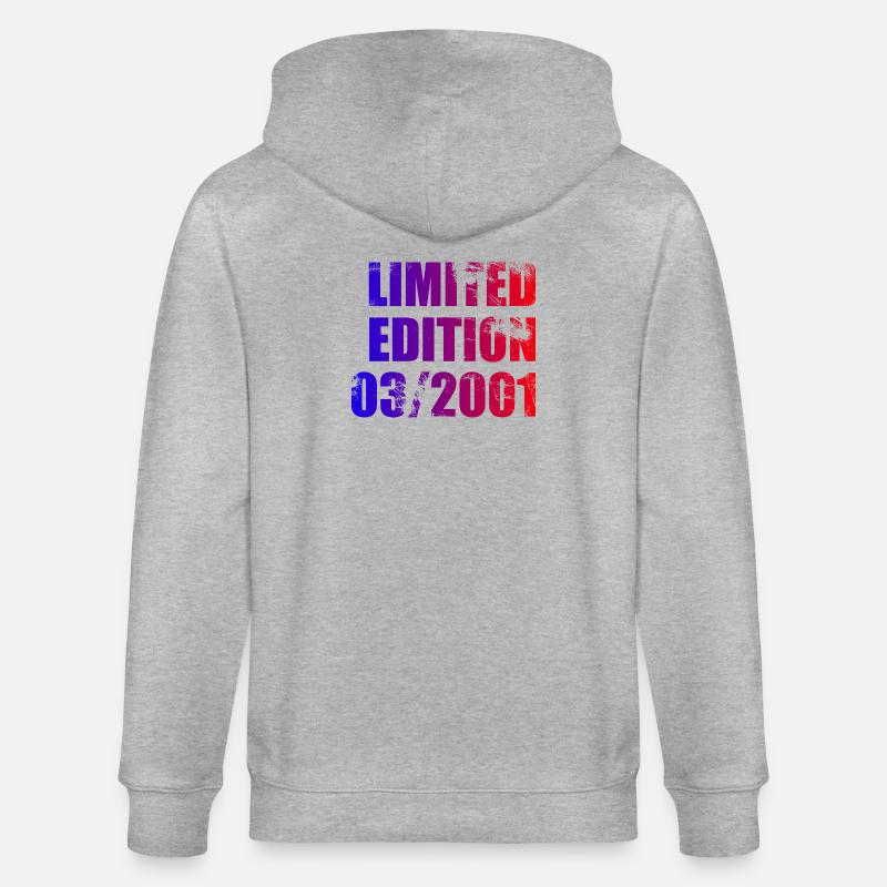 25e anniversaire édition limitée 03/2001 - Veste à capuche bio CULTIVATOR Stanley/Stella Unisexe - gris chiné