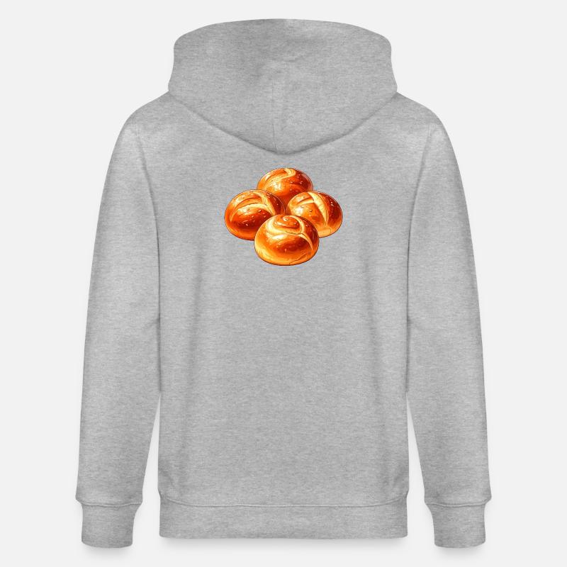 Brötchen - Stanley/Stella Unisex Bio-Kapuzenjacke CULTIVATOR  - Grau meliert