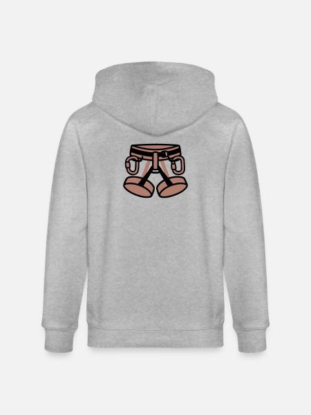 Climbing Harness Mountaineering Climbing Climbing Hall - Stanley/Stella CULTIVATOR  Unisex Organic Hooded Jacket - heather grey