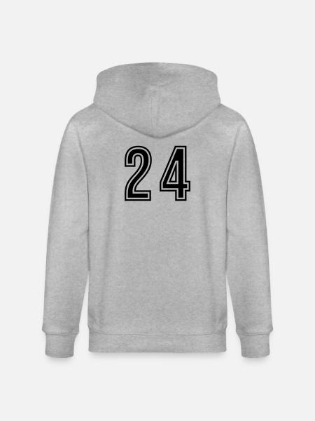 24 Symbole numérique - Veste à capuche bio CULTIVATOR Stanley/Stella Unisexe - gris chiné