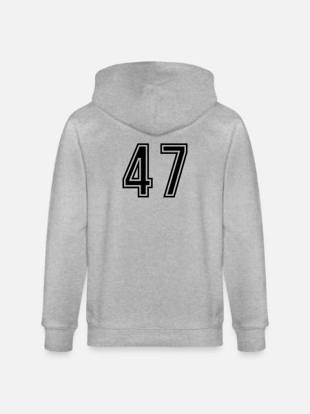 47 Symbole numérique - Veste à capuche bio CULTIVATOR Stanley/Stella Unisexe - gris chiné