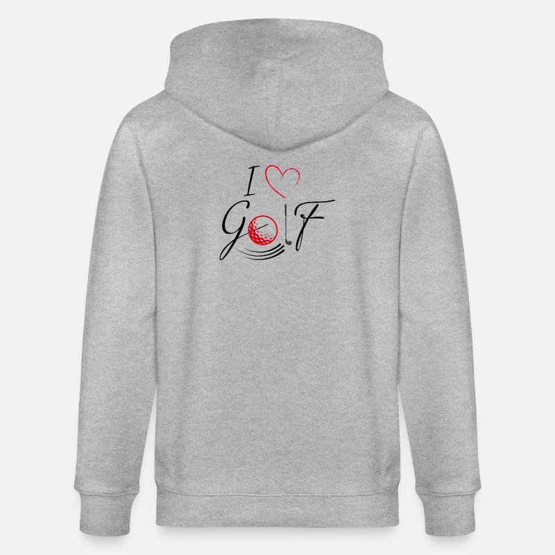 J’aime le golf - noir - Veste à capuche bio CULTIVATOR Stanley/Stella Unisexe - gris chiné