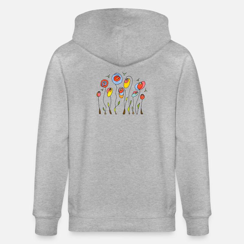 Fleur - Veste à capuche bio CULTIVATOR Stanley/Stella Unisexe - gris chiné
