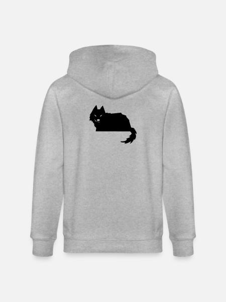 Wolf - Stanley/Stella Unisex Bio-Kapuzenjacke CULTIVATOR  - Grau meliert