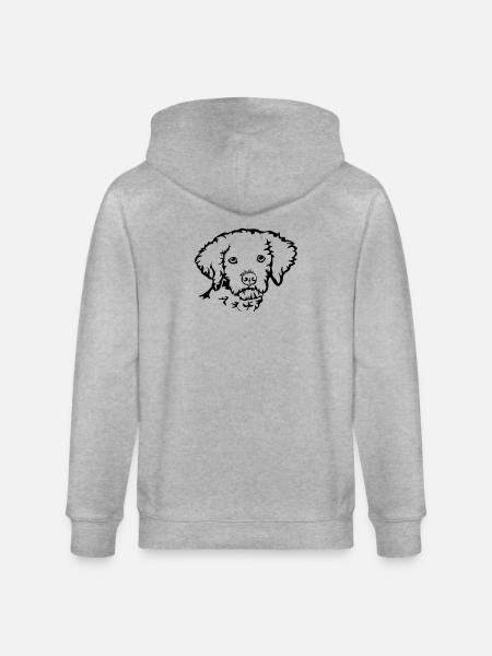 Lagotto Romagnolo - Stanley/Stella CULTIVATOR  Unisex Organic Hooded Jacket - heather grey