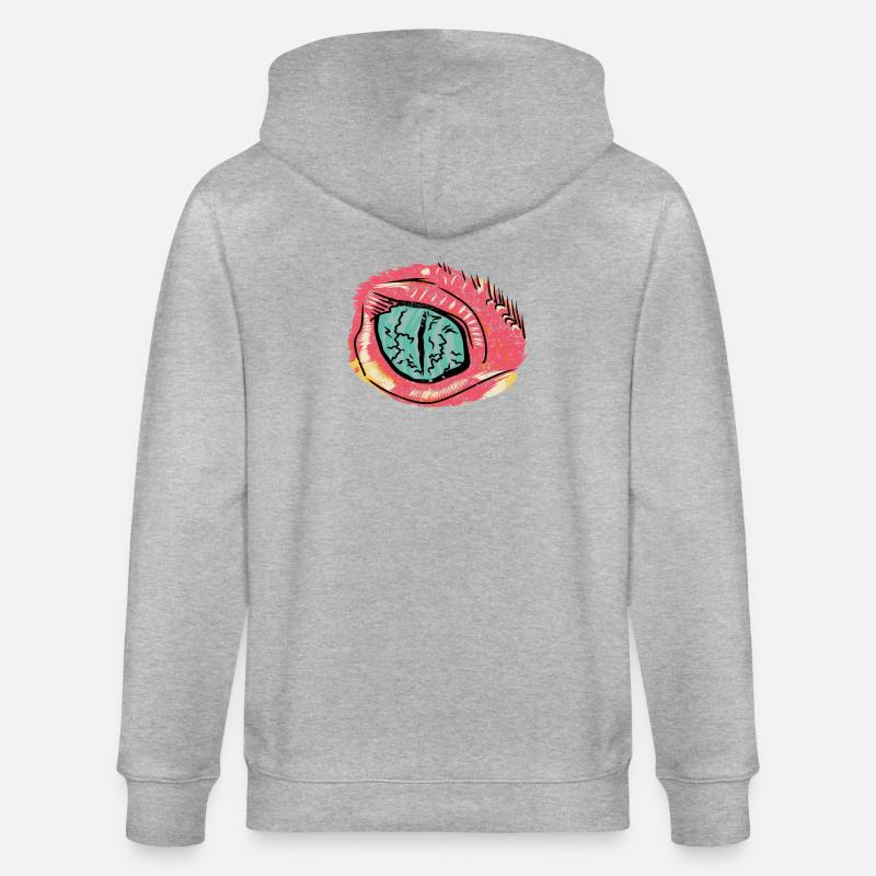 Bindehautentzündung im Pop-Art-Stil - Stanley/Stella Unisex Bio-Kapuzenjacke CULTIVATOR  - Grau meliert