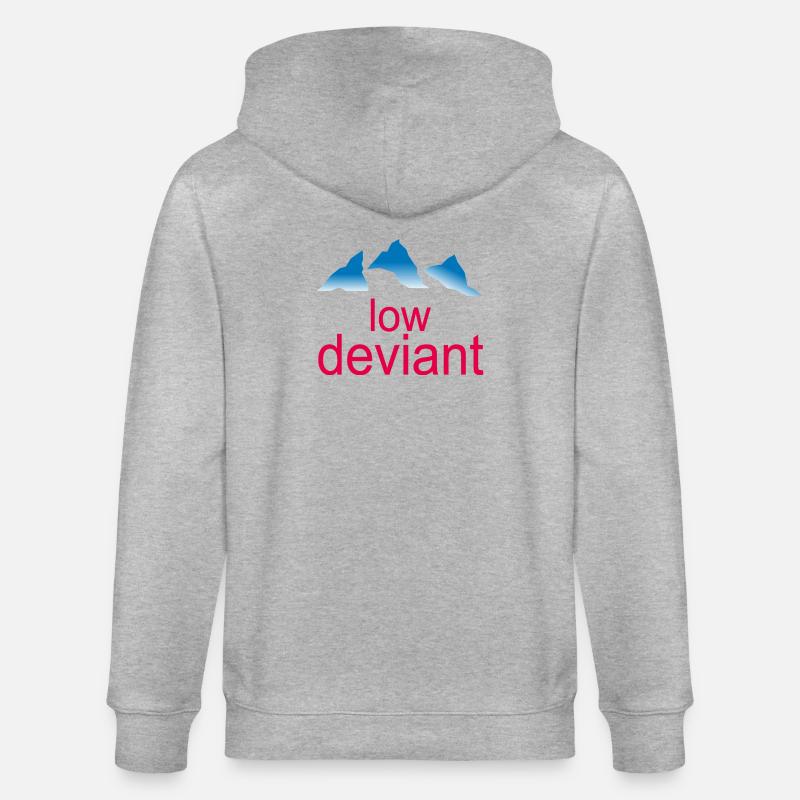 Low Deviant - Stanley/Stella Unisex Bio-Kapuzenjacke CULTIVATOR  - Grau meliert