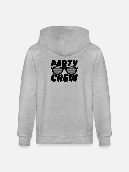 party crew - Stanley/Stella Unisex Bio-Kapuzenjacke CULTIVATOR - Grau meliert