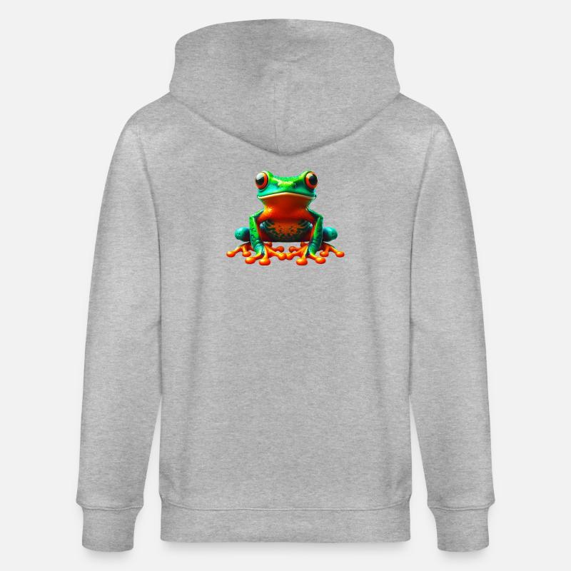 Frosch - Stanley/Stella Unisex Bio-Kapuzenjacke CULTIVATOR - Grau meliert