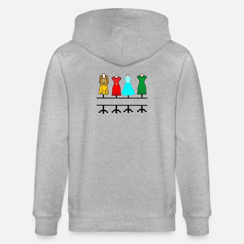 Mode féminine avec espace de texte - Veste à capuche bio CULTIVATOR Stanley/Stella Unisexe - gris chiné