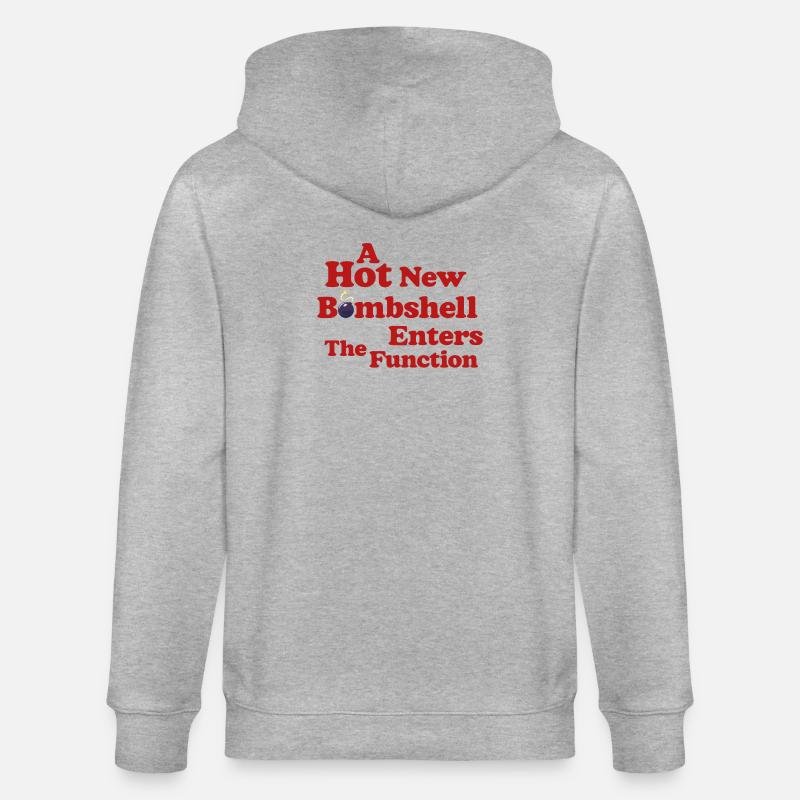Bombshell at the Function - Stanley/Stella Unisex Bio-Kapuzenjacke CULTIVATOR  - Grau meliert
