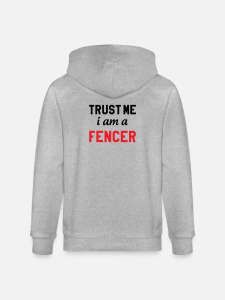Glaub mir, ich bin Profi-Fechter - Stanley/Stella Unisex Bio-Kapuzenjacke CULTIVATOR - Grau meliert