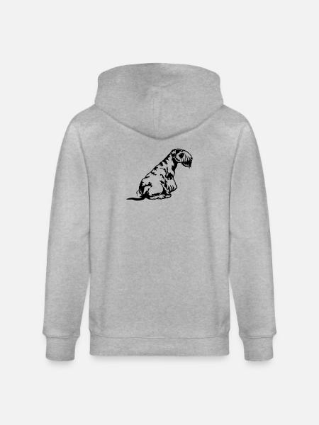 Cesky Terrier - Stanley/Stella Unisex Bio-Kapuzenjacke CULTIVATOR - Grau meliert
