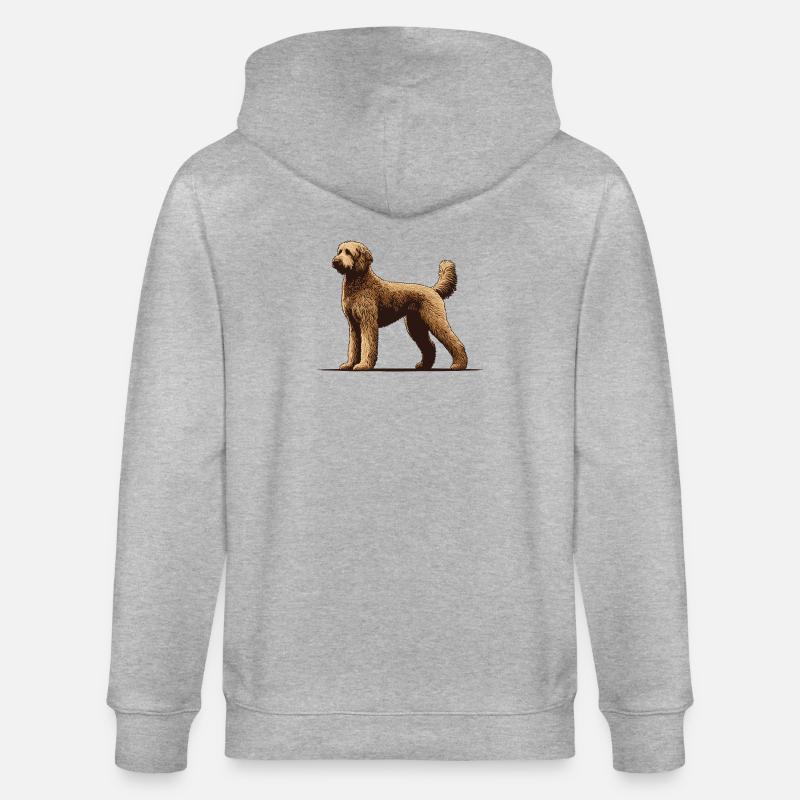 Labradoodle - Veste à capuche bio CULTIVATOR Stanley/Stella Unisexe - gris chiné