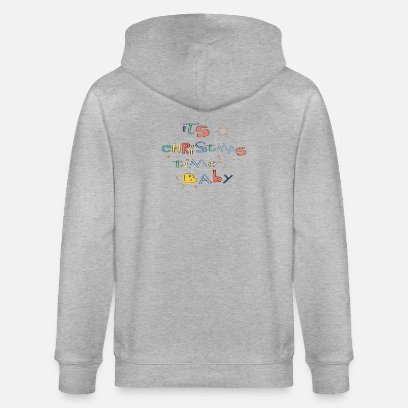 C’est la période de Noël - Veste à capuche bio CULTIVATOR Stanley/Stella Unisexe - gris chiné