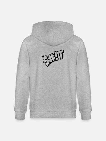 merde - Veste à capuche bio CULTIVATOR Stanley/Stella Unisexe - gris chiné