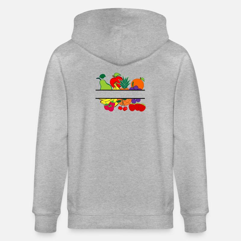 Obstlogo-Shop oder Obstbauer - Stanley/Stella Unisex Bio-Kapuzenjacke CULTIVATOR  - Grau meliert