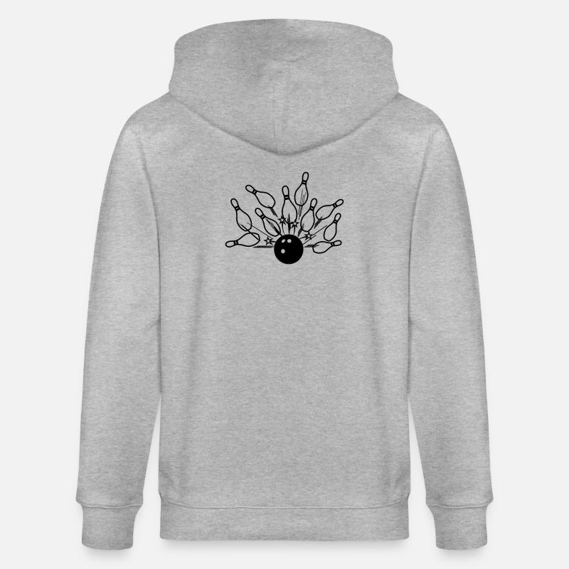 Frappe de bowling - Veste à capuche bio CULTIVATOR Stanley/Stella Unisexe - gris chiné