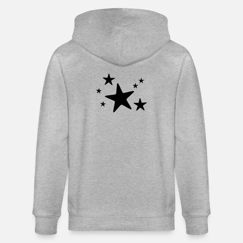 Sternengruppe einfarbig - Stanley/Stella Unisex Bio-Kapuzenjacke CULTIVATOR  - Grau meliert