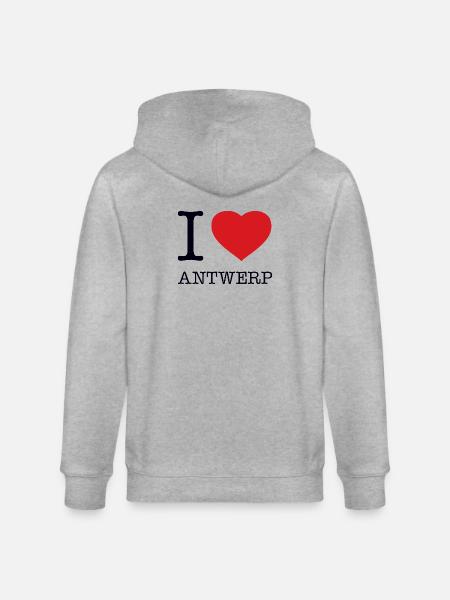 J’ADORE ANVERS - Veste à capuche bio CULTIVATOR Stanley/Stella Unisexe - gris chiné