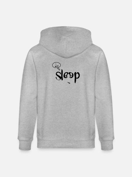 i am so sleepy - Stanley/Stella Unisex Bio-Kapuzenjacke CULTIVATOR - Grau meliert