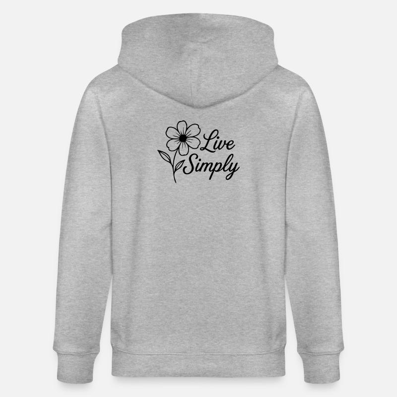 Vivre simplement - Veste à capuche bio CULTIVATOR Stanley/Stella Unisexe - gris chiné