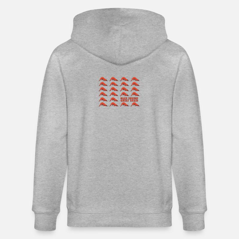 Make Shrimp Great Again - Veste à capuche bio CULTIVATOR Stanley/Stella Unisexe - gris chiné