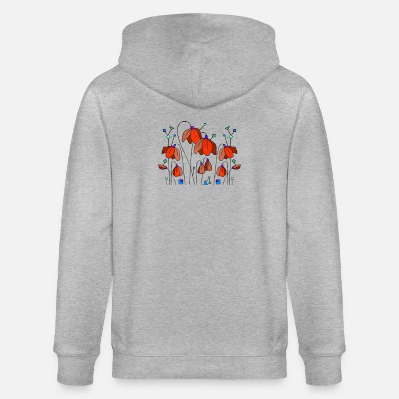 Fleur - Veste à capuche bio CULTIVATOR Stanley/Stella Unisexe - gris chiné