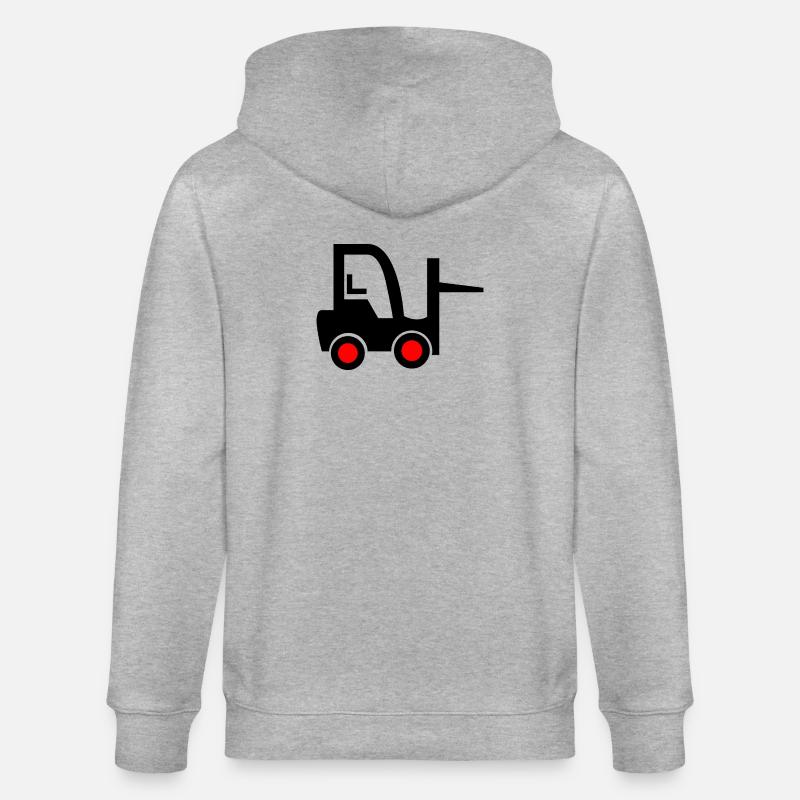 Chariot élévateur - Veste à capuche bio CULTIVATOR Stanley/Stella Unisexe - gris chiné