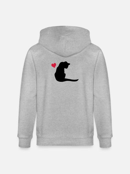 Chat - Veste à capuche bio CULTIVATOR Stanley/Stella Unisexe - gris chiné