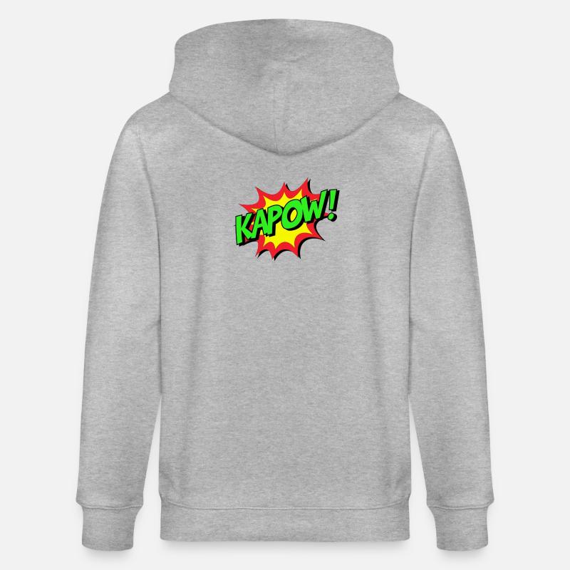 KAPOW Comic Explosion - Stanley/Stella Unisex Bio-Kapuzenjacke CULTIVATOR  - Grau meliert
