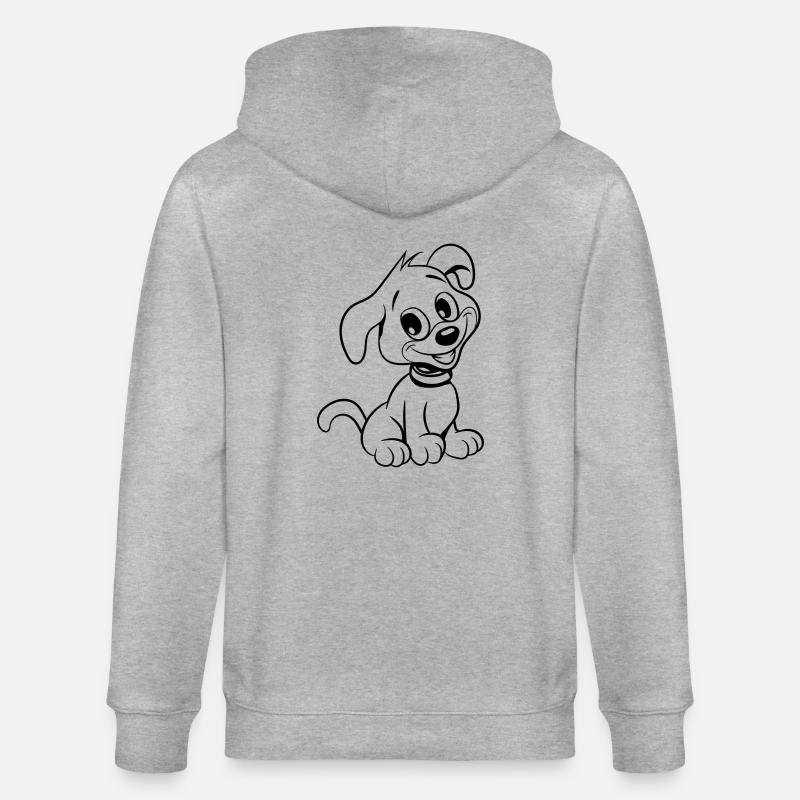 Chien jeune chiot - Veste à capuche bio CULTIVATOR Stanley/Stella Unisexe - gris chiné
