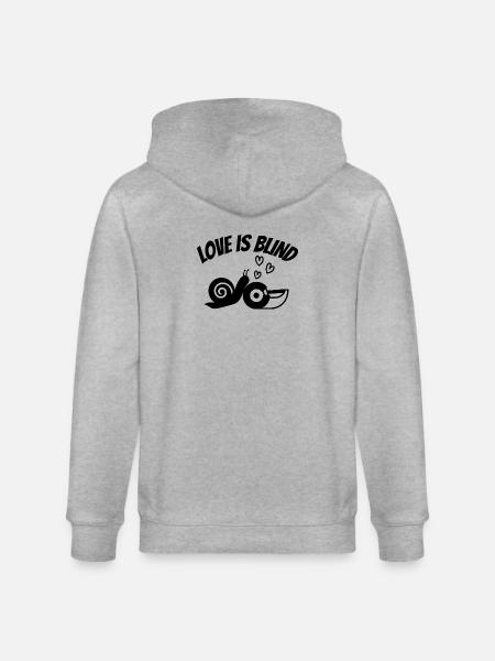 love, lover, mad lover - Stanley/Stella CULTIVATOR Unisex Organic Hooded Jacket - heather grey