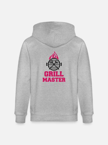 Grill Master - Stanley/Stella CULTIVATOR Unisex Organic Hooded Jacket - heather grey