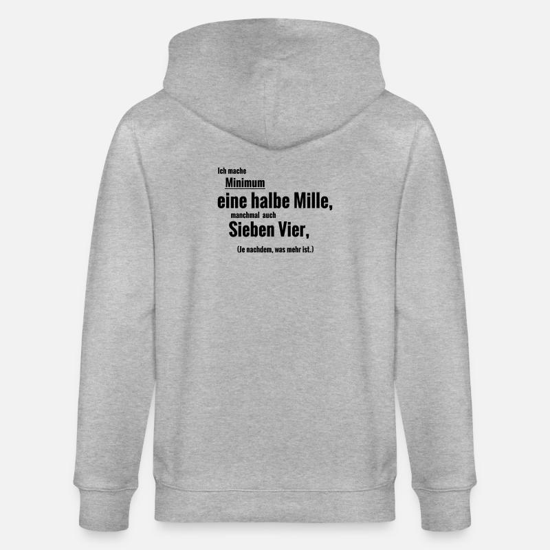 halbe Mille - Stanley/Stella Unisex Bio-Kapuzenjacke CULTIVATOR  - Grau meliert