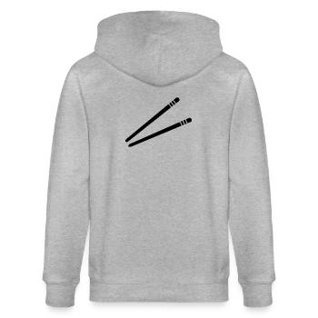 Chopstick - Stanley/Stella CULTIVATOR  Unisex Organic Hooded Jacket - heather grey - Back - Luana (180cm)