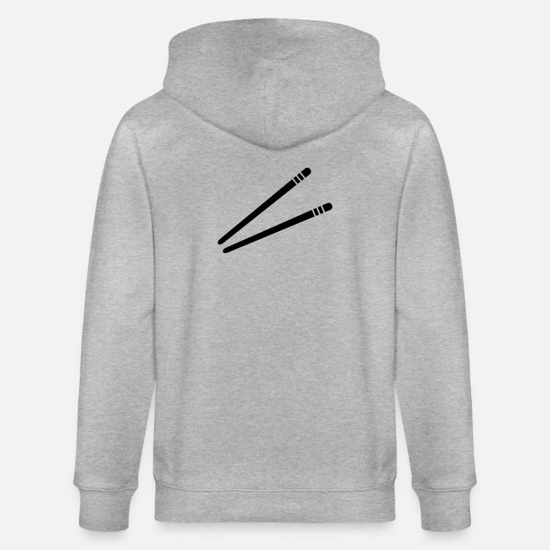 Essstäbchen - Stanley/Stella Unisex Bio-Kapuzenjacke CULTIVATOR  - Grau meliert