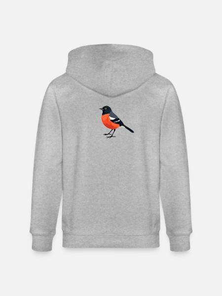 Gimpel Vogel - Stanley/Stella Unisex Bio-Kapuzenjacke CULTIVATOR - Grau meliert