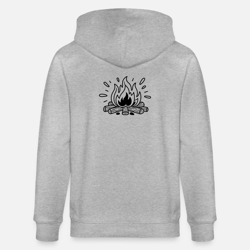 feu de camp - Veste à capuche bio CULTIVATOR Stanley/Stella Unisexe - gris chiné