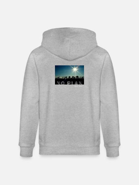 no plan - Stanley/Stella CULTIVATOR Unisex Organic Hooded Jacket - heather grey