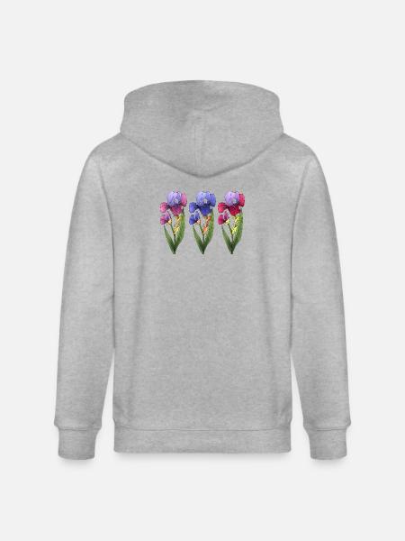 Fleur - Veste à capuche bio CULTIVATOR Stanley/Stella Unisexe - gris chiné