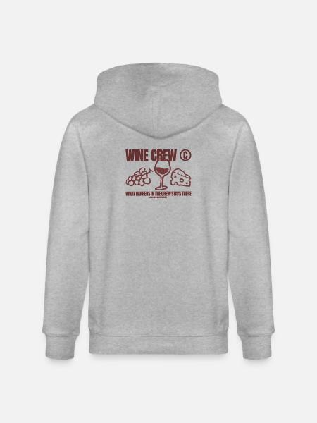 WineCrew - Stanley/Stella Unisex Bio-Kapuzenjacke CULTIVATOR  - Grau meliert